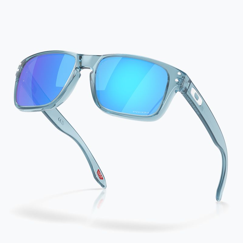 Okulary przeciwsłoneczne dziecięce Oakley Holbrook XXS transparent stonewash/prizm sapphire 4