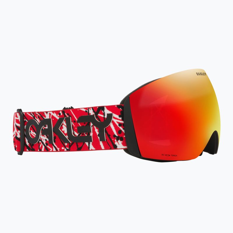 Gogle narciarskie Oakley Flight Deck L red eddie/prizm snow torch iridium 5
