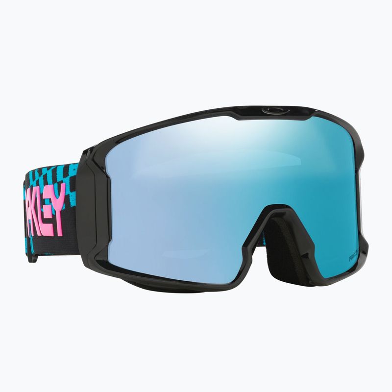 Gogle narciarskie Oakley Line Miner L chex black/prizm snow sapphire iridium