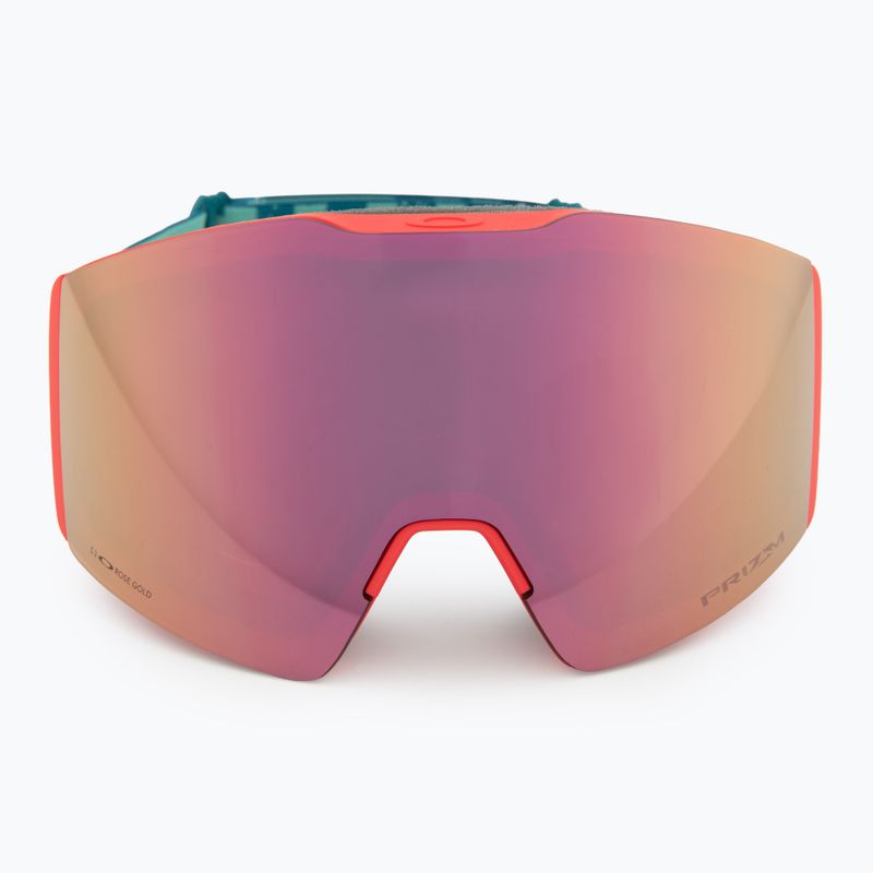 Gogle narciarskie Oakley Fall Line M pacific chex/prizm snow rose gold iridium 2