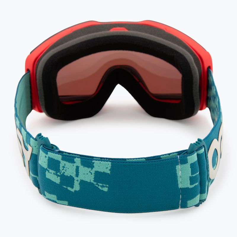 Gogle narciarskie Oakley Fall Line M pacific chex/prizm snow rose gold iridium 3