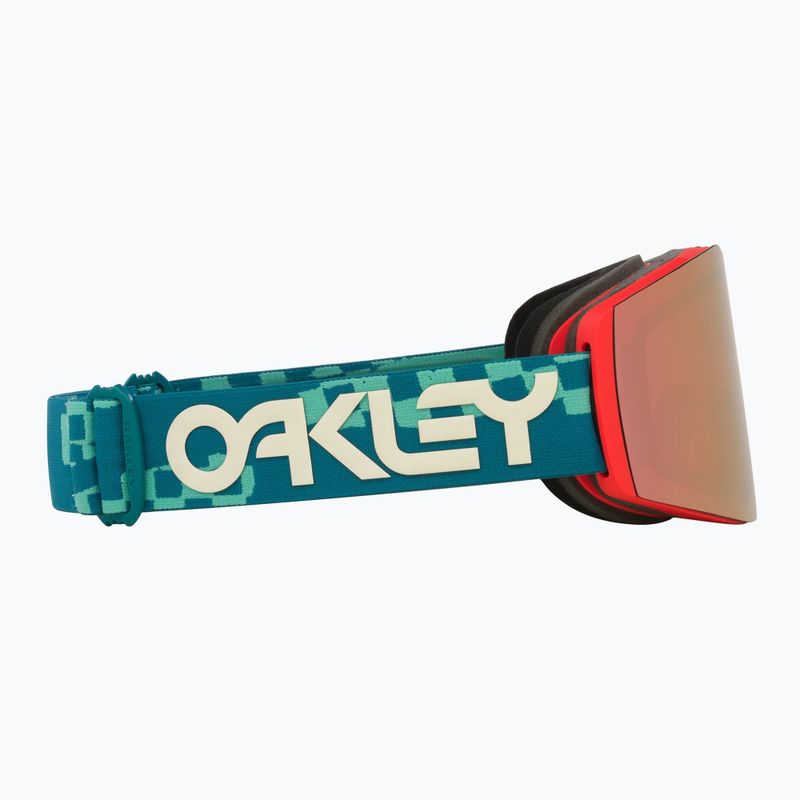 Gogle narciarskie Oakley Fall Line M pacific chex/prizm snow rose gold iridium 6