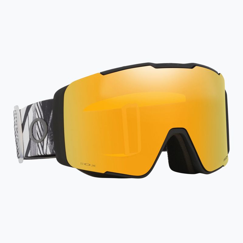 Gogle narciarskie Oakley Line Miner Pro L black forge/prizm 24k/prizm sage gold