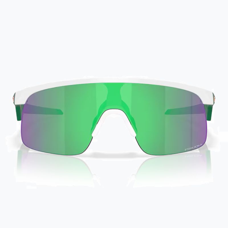Okulary przeciwsłoneczne dziecięce Oakley Resistor matte white/prizm jade 2