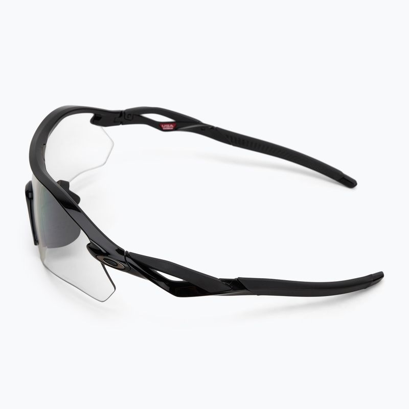 Okulary przeciwsłoneczne Oakley Radar Plate polished black/clear to black irid photochromic 4