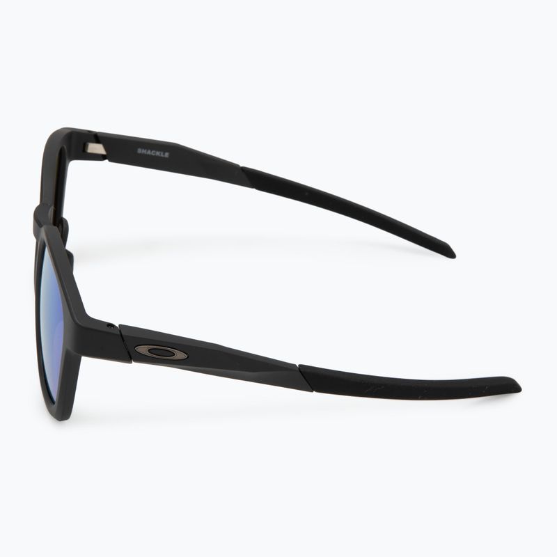 Okulary przeciwsłoneczne Oakley Shackle matte black/prizm sapphire 4