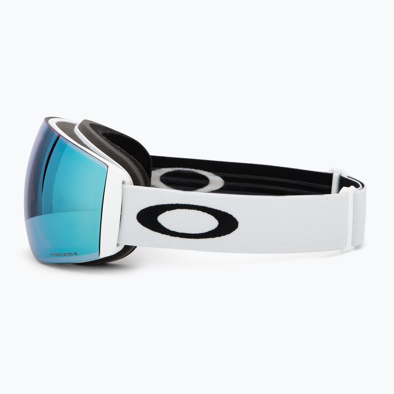 Gogle narciarskie Oakley Flight Deck Pro M matte white/prizm sapphire/prizm iced 5