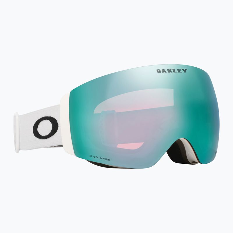 Gogle narciarskie Oakley Flight Deck Pro M matte white/prizm sapphire/prizm iced 7