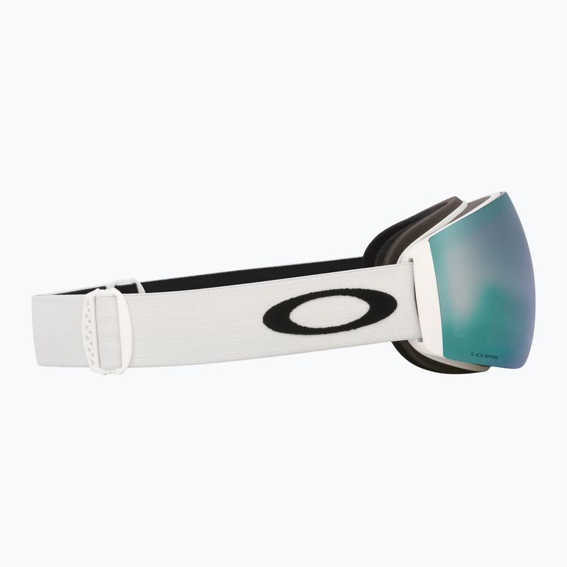 Gogle narciarskie Oakley Flight Deck Pro M matte white/prizm sapphire/prizm iced 11
