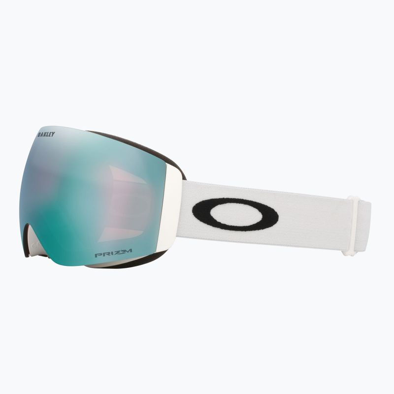Gogle narciarskie Oakley Flight Deck Pro M matte white/prizm sapphire/prizm iced 12