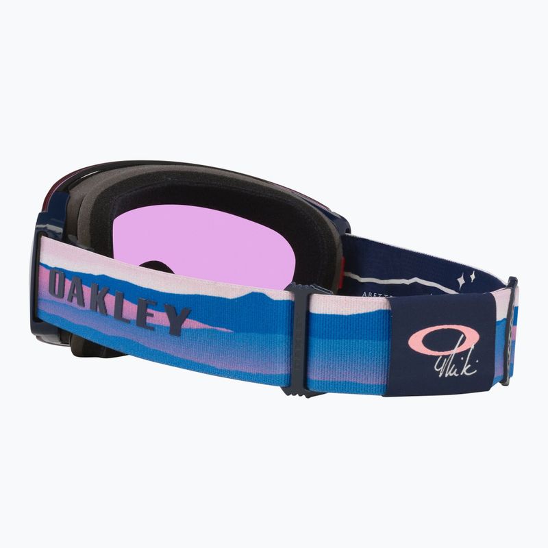 Gogle narciarskie Oakley Flight Deck Pro M Mikaela shiffrin sig/prizm iced/prizm sapphire 4