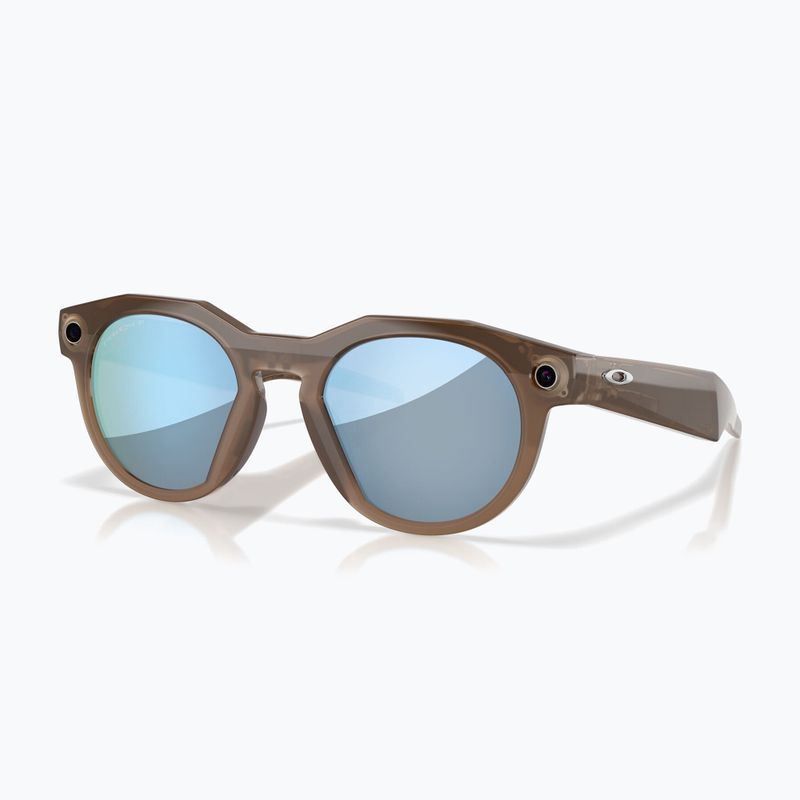 Okulary z kamerą Oakley Meta HSTN brown smoke/prizm deep water polarized