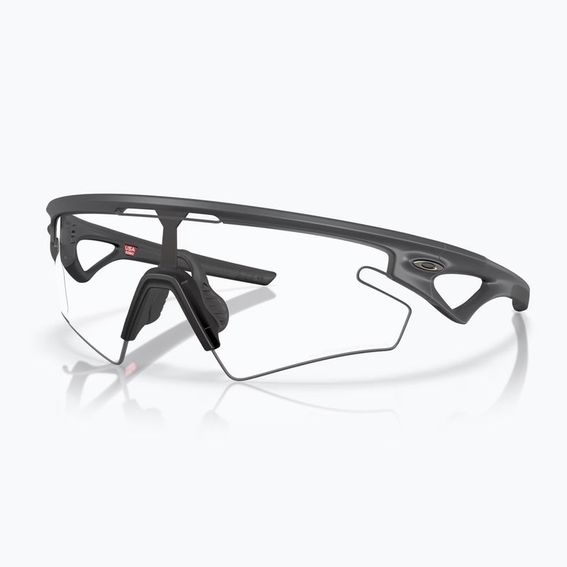 Okulary przeciwsłoneczne Oakley Sphaera Slash carbon/clear to black iridium photochromic