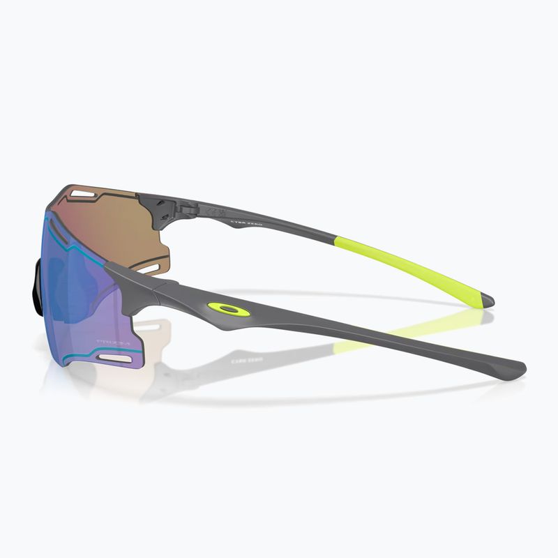 Okulary przeciwsłoneczne Oakley Cybr Zero matte carbon/prizm sapphire with uranium ink 3