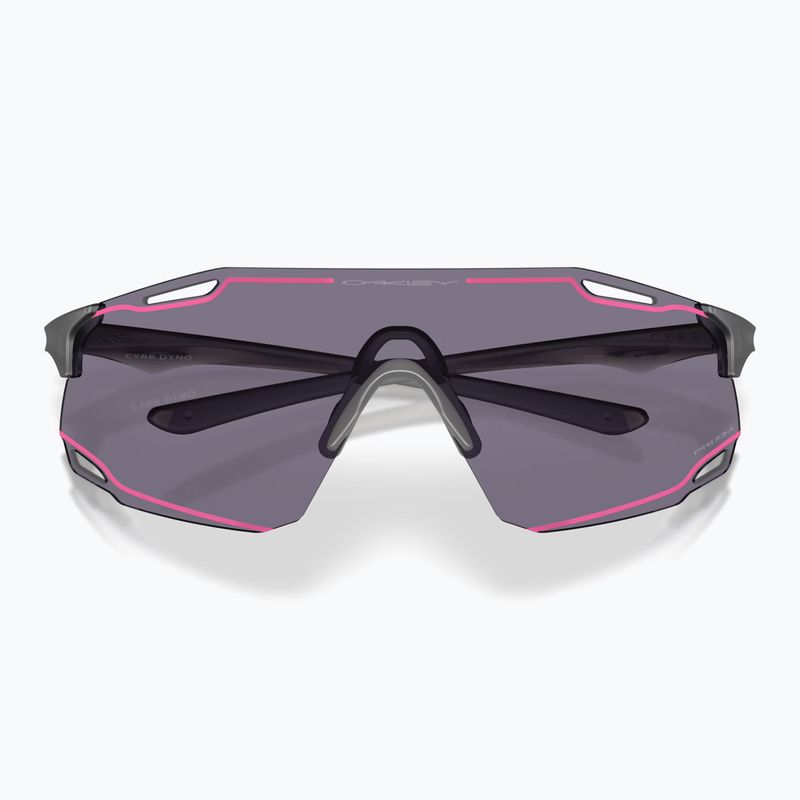 Okulary przeciwsłoneczne Oakley Cybr Dyno matte grey smoke/prizm grey with pink ink 3