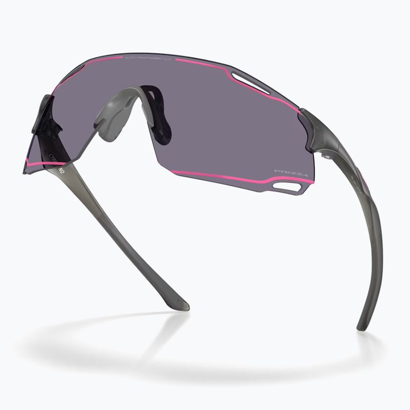 Okulary przeciwsłoneczne Oakley Cybr Dyno matte grey smoke/prizm grey with pink ink 4
