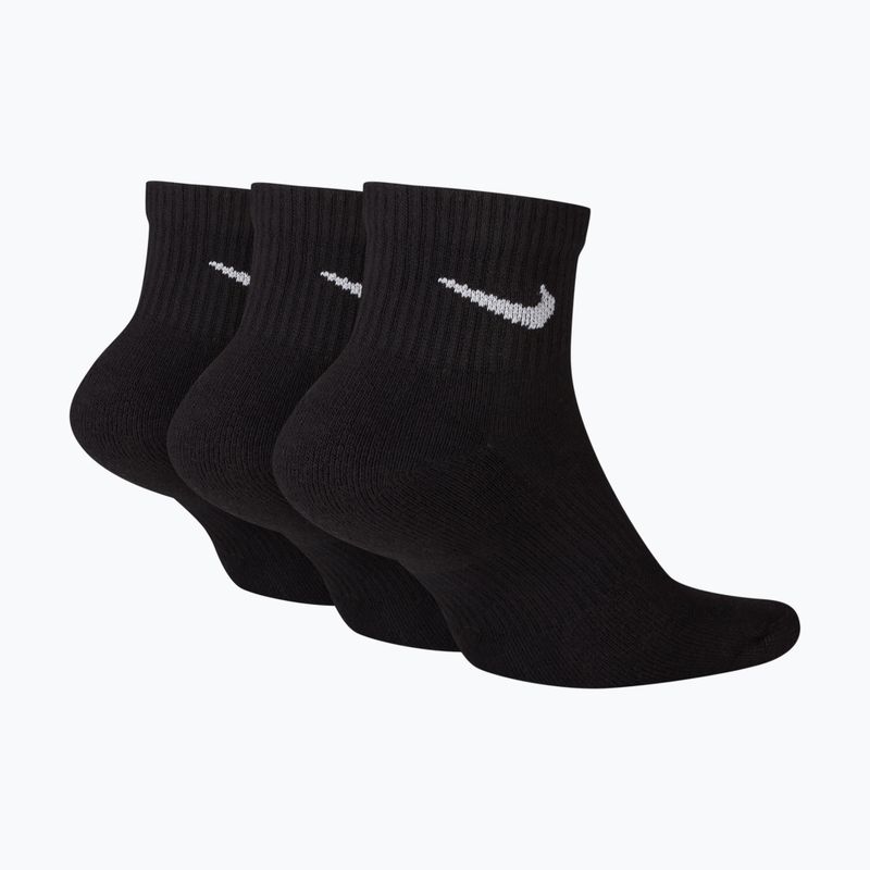 Skarpety Nike Everyday Plus Cushioned Ankle 3 pary black/white 2