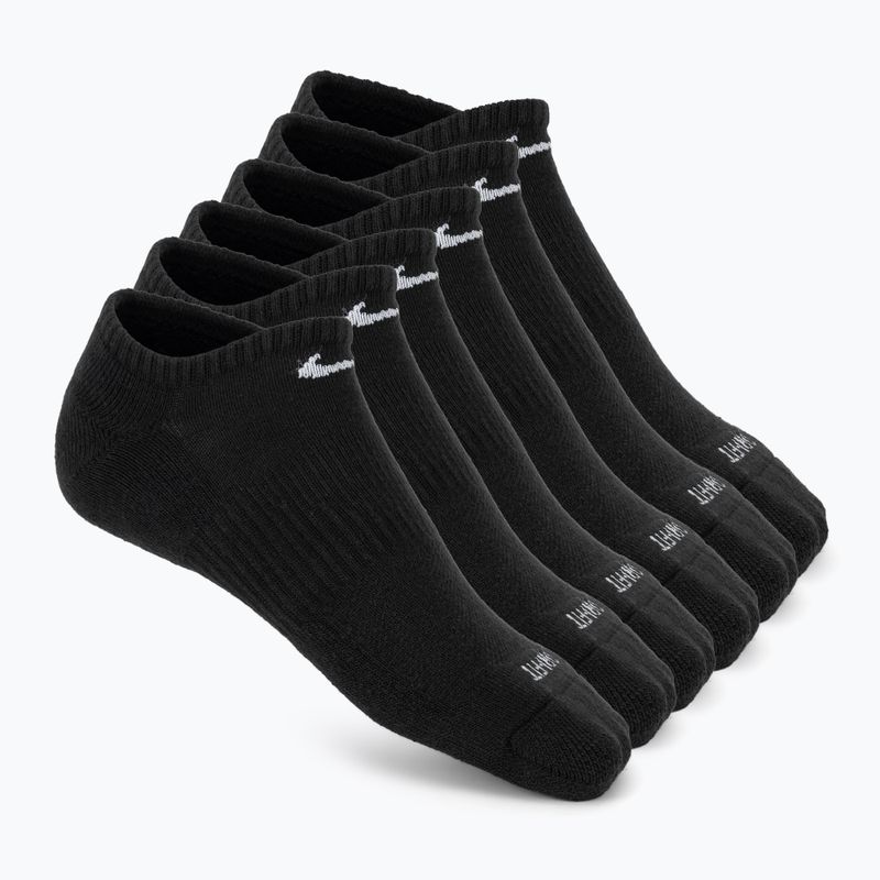 Skarpety męskie Nike Everyday Plus Cushioned No Show 6 par black/white