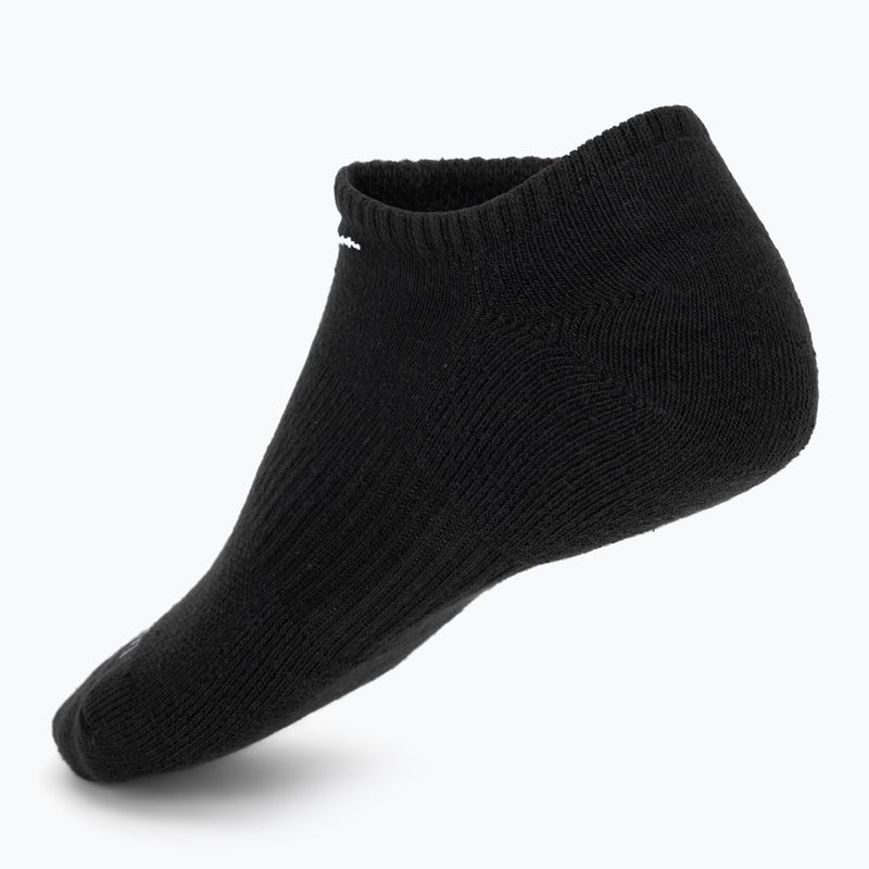 Skarpety męskie Nike Everyday Plus Cushioned No Show 6 par black/white 2