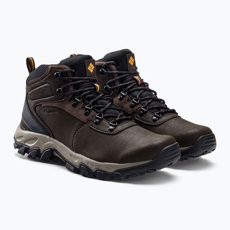 Buty trekkingowe męskie Columbia Newton Ridge Plus II Wp cordovan/squash 5