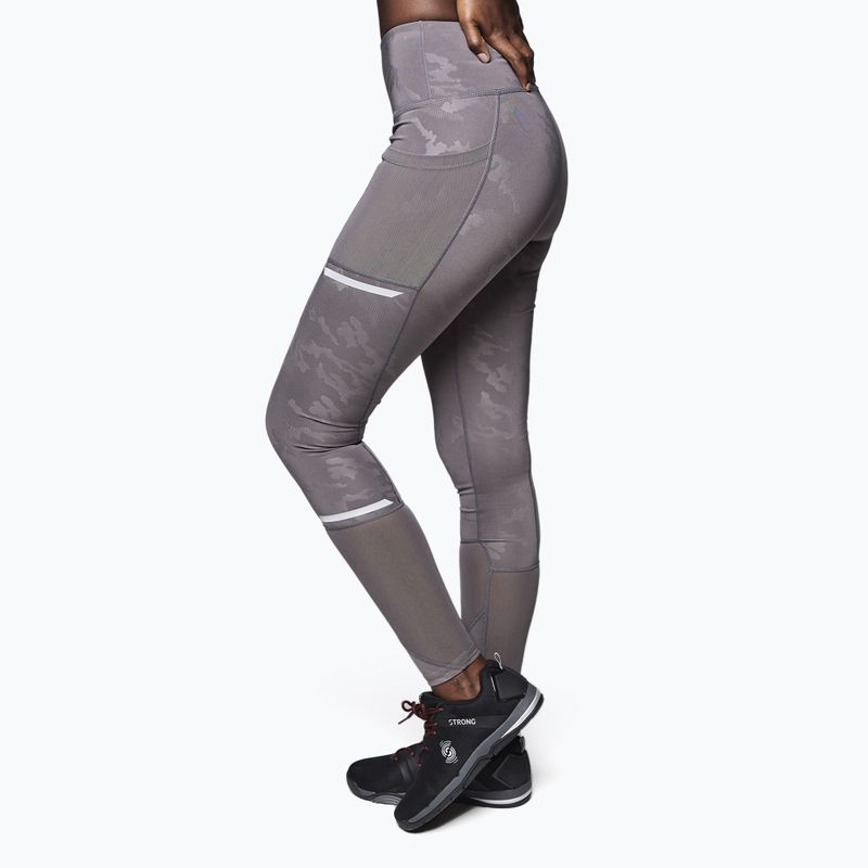 Legginsy damskie STRONG ID Z1B01168 szare/camo 2