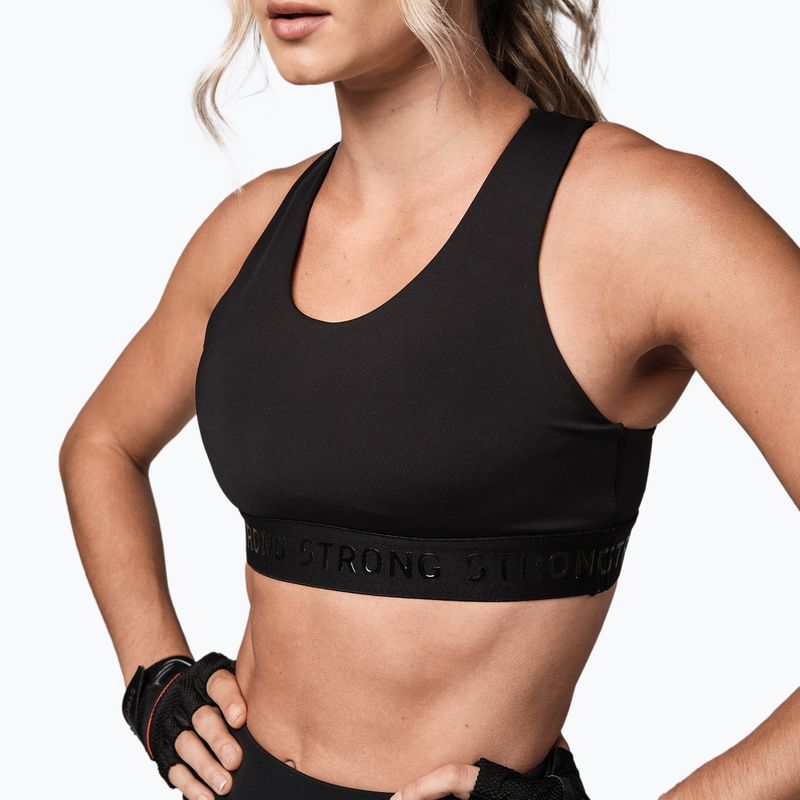 Biustonosz treningowy STRONG ID Essential Sports czarny 4