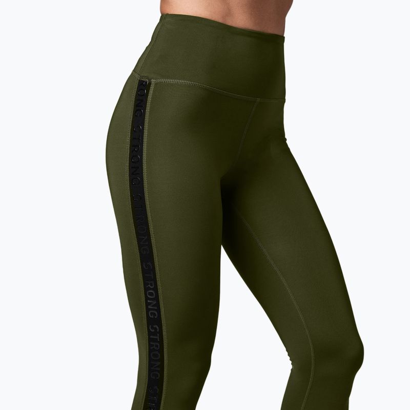 Legginsy damskie STRONG ID Essential zielone 4