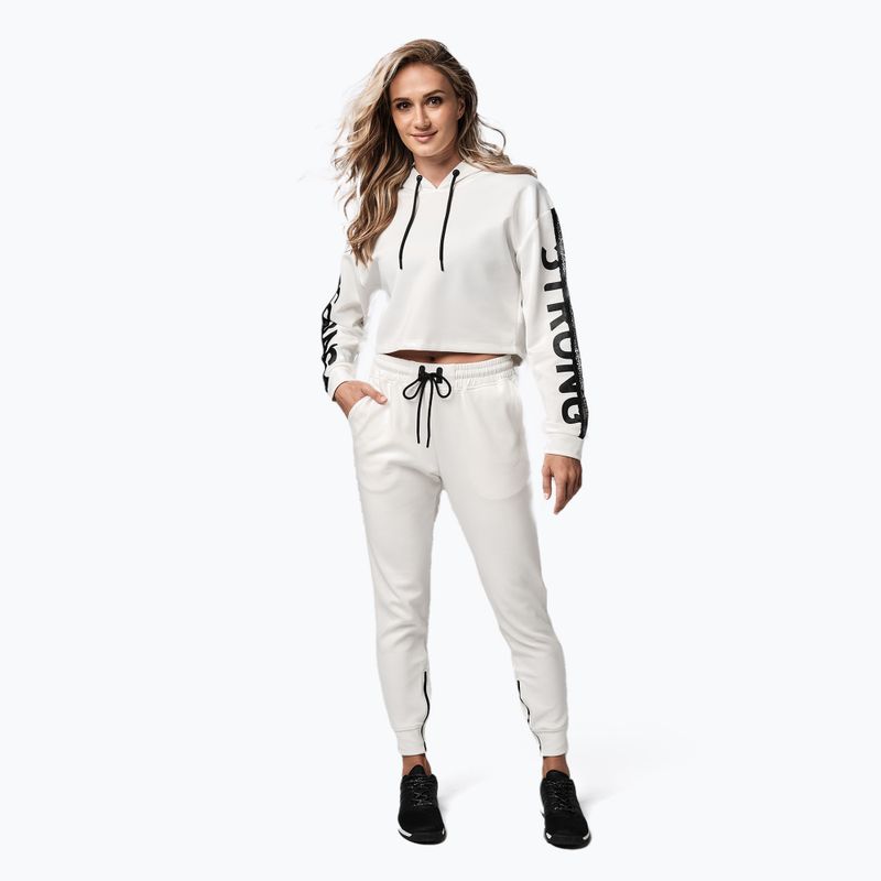 Bluza damska STRONG ID Branded Crop biała 2