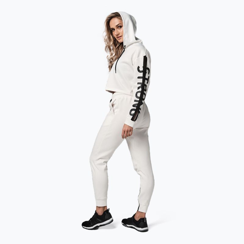 Bluza damska STRONG ID Branded Crop biała 5