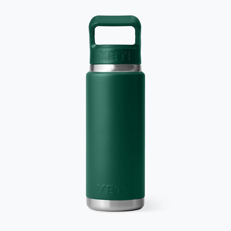 Butelka termiczna YETI Rambler Straw 769 ml black forest green 2
