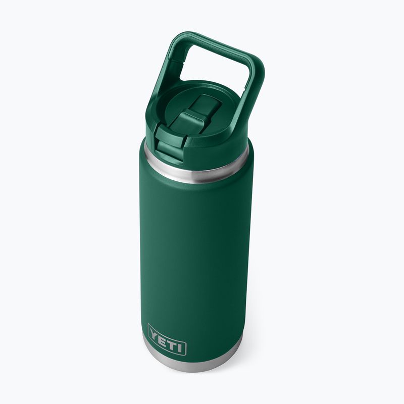 Butelka termiczna YETI Rambler Straw 769 ml black forest green 4
