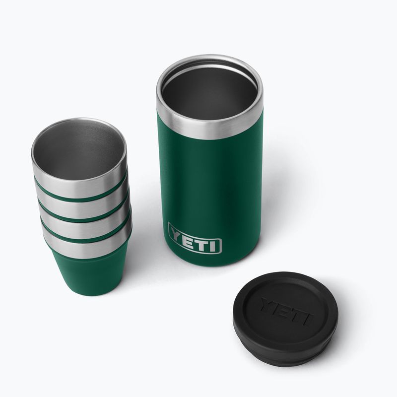 Kieliszki turystyczne YETI Shot 48 ml 4 szt. black forest green 2