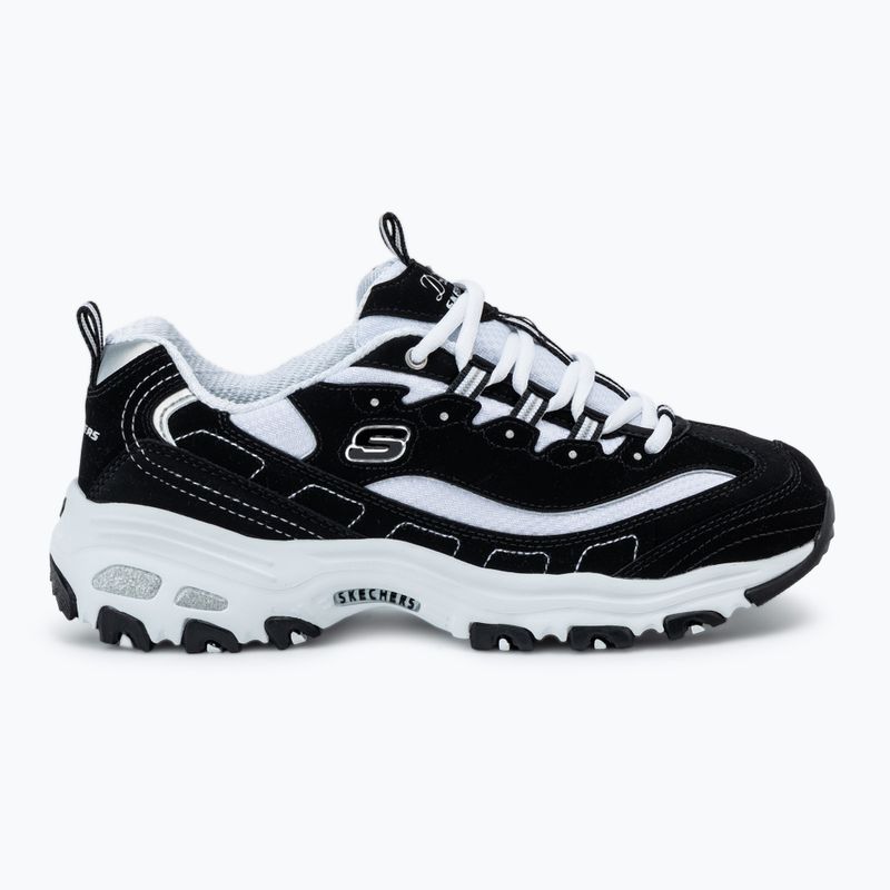 Buty damskie SKECHERS D'Lites Biggest Fan black/white/silver 2