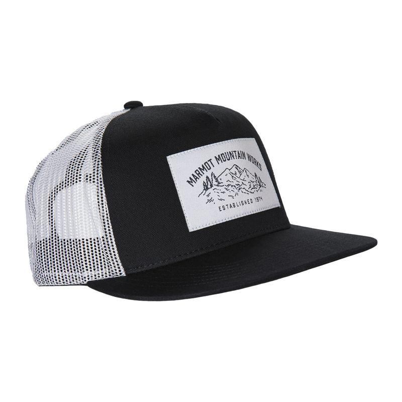 Czapka z daszkiem męska Marmot Trucker black/white