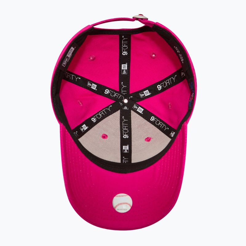 Czapka z daszkiem New Era League Essential 9Forty New York Yankees bright pink 4