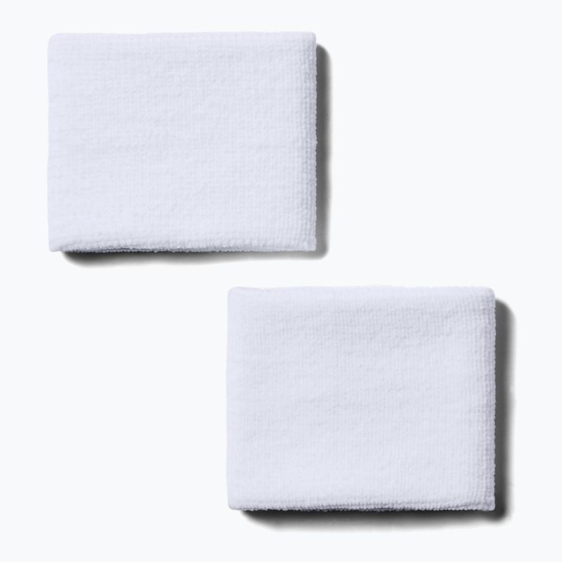 Frotki na nadgarstek męskie Under Armour Performance Wristbands 2 szt. white/black 3