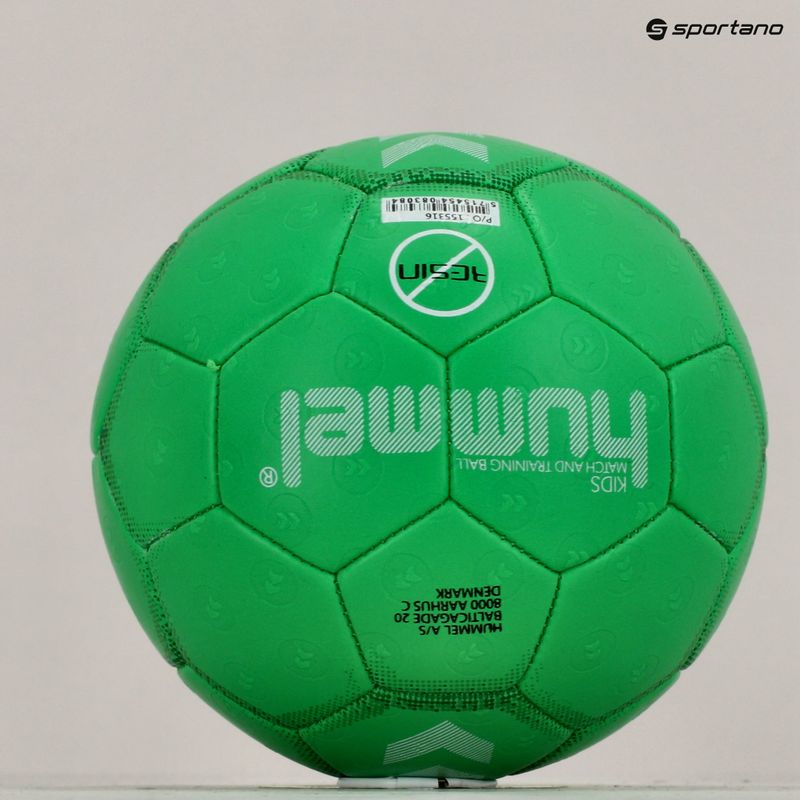 Piłka do piłki ręcznej dziecięca Hummel Kids HB green/white rozmiar 00 5