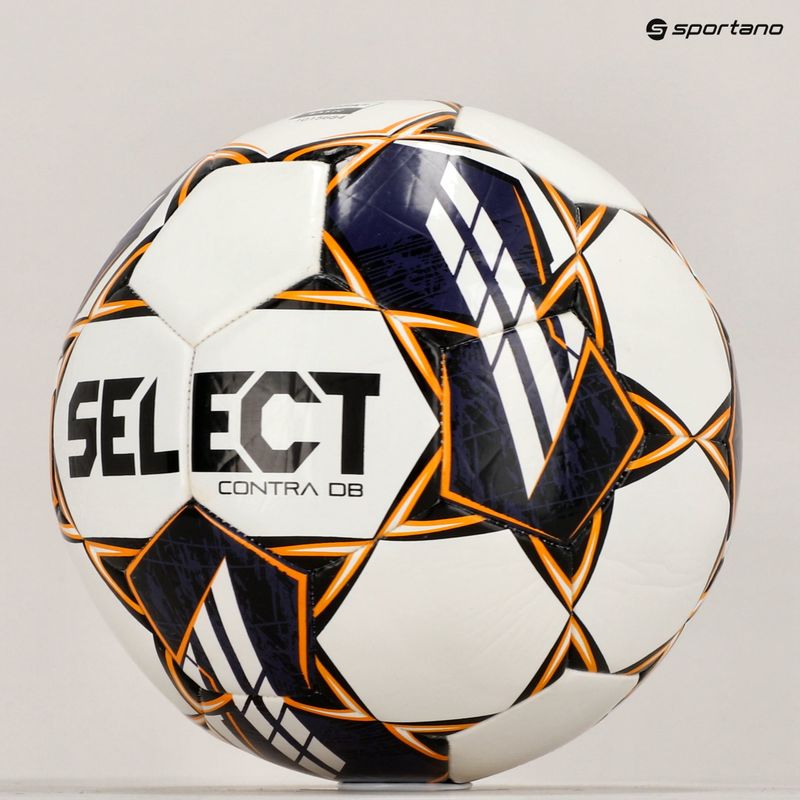 Piłka do piłki nożnej SELECT Contra DB v23 white/purple rozmiar 5 4