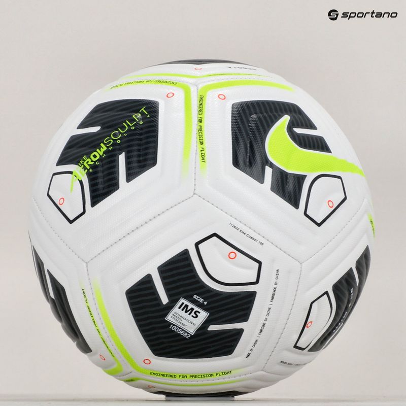 Piłka do piłki nożnej Nike Academy Team white/black/volt rozmiar 4 5
