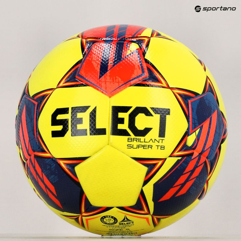 Piłka do piłki nożnej SELECT Brillant Super TB FIFA v23 yellow/red 100025 rozmiar 5 5
