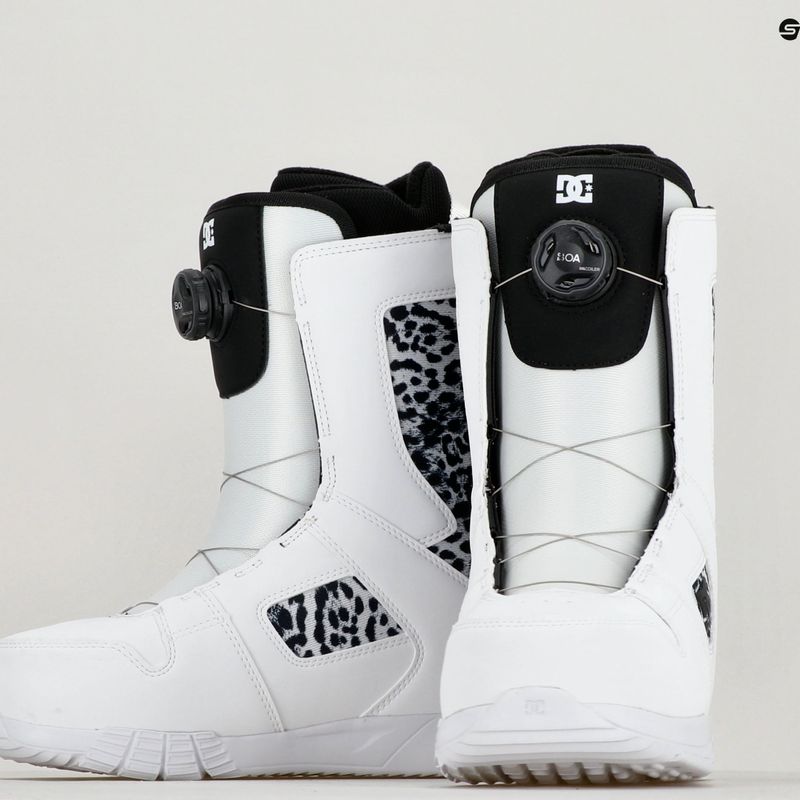 Buty snowboardowe damskie DC Phase Boa W white/black print 9