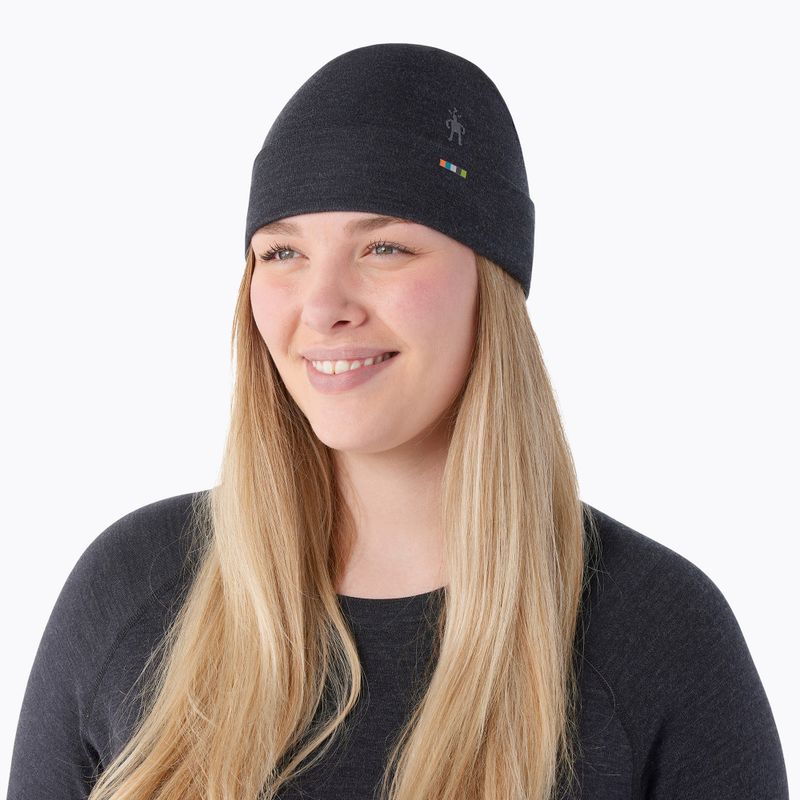 Czapka Smartwool Merino Reversible Cuffed charcoal 2