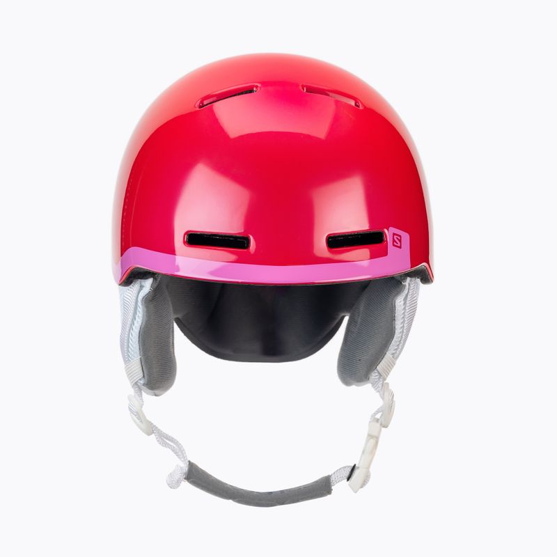 Kask narciarski dziecięcy Salomon Grom Jr glossy pink 2
