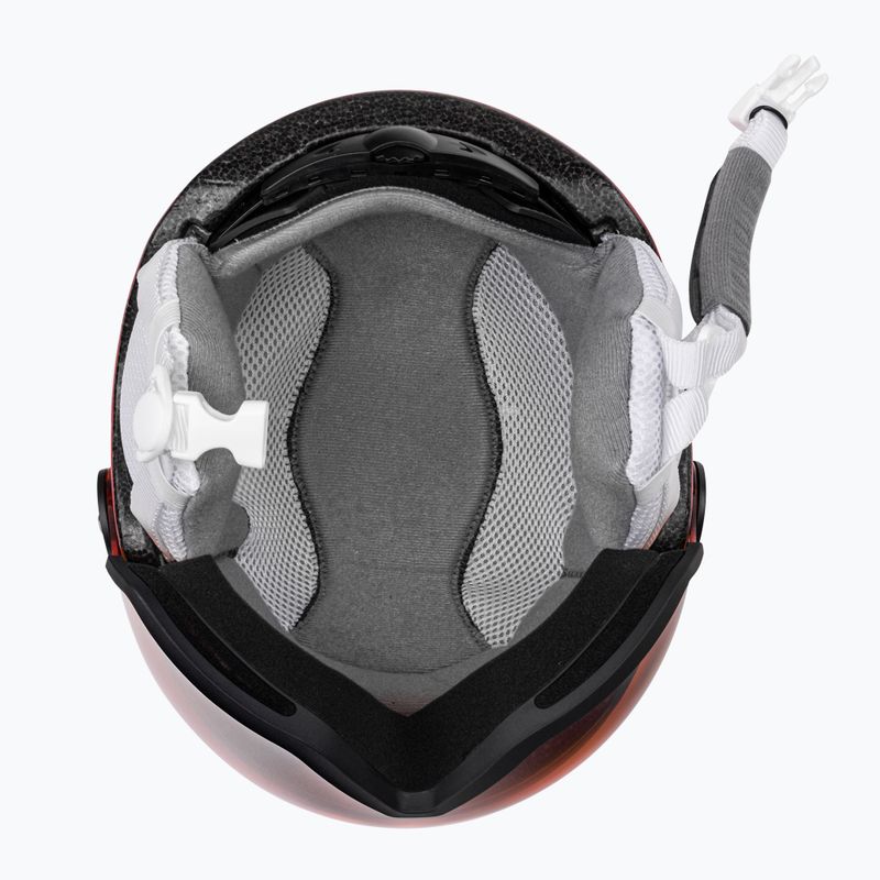 Kask narciarski dziecięcy Salomon Grom Visor Jr glossy pink/tonic orange 5