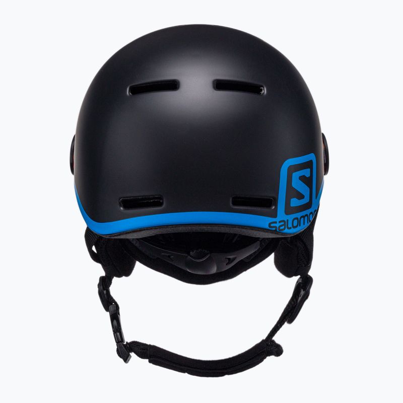 Kask narciarski dziecięcy Salomon Grom Visor Jr black/tonic orange 3