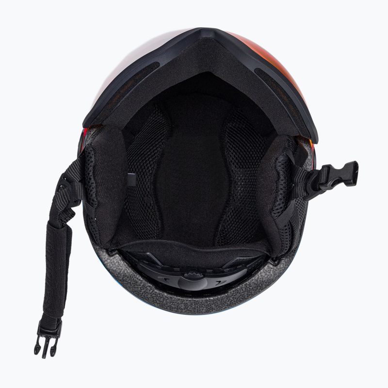 Kask narciarski dziecięcy Salomon Grom Visor Jr black/tonic orange 5