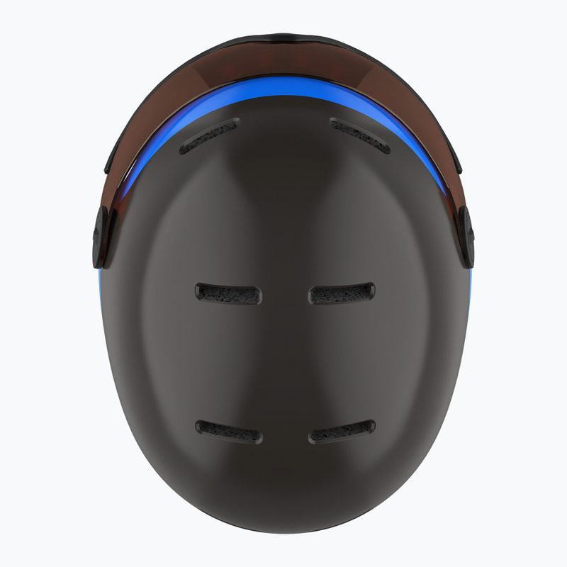 Kask narciarski dziecięcy Salomon Grom Visor Jr black/tonic orange 11