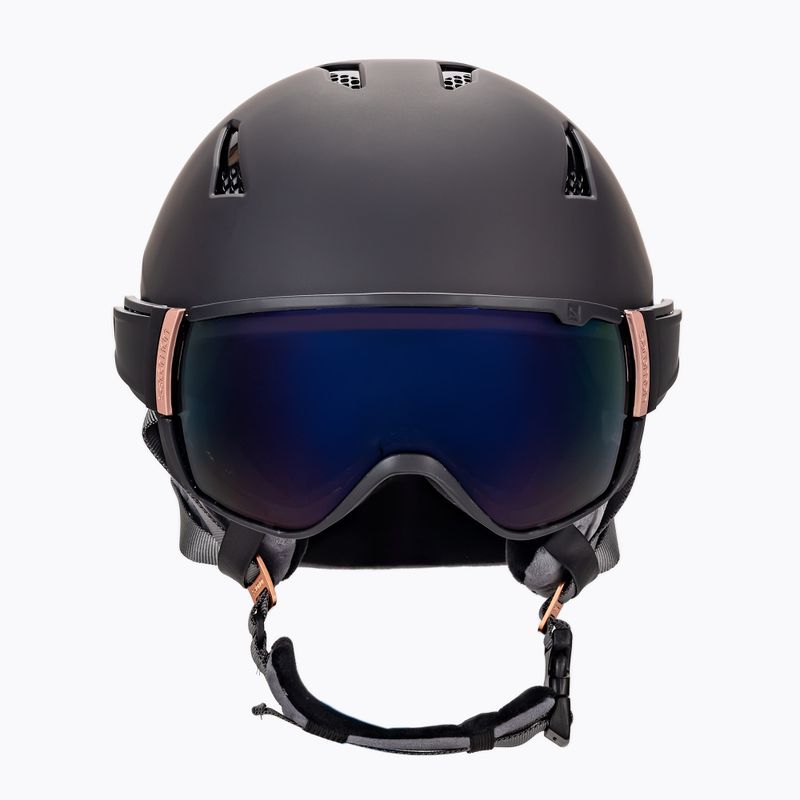 Kask narciarski Salomon Mirage black rose gold 2