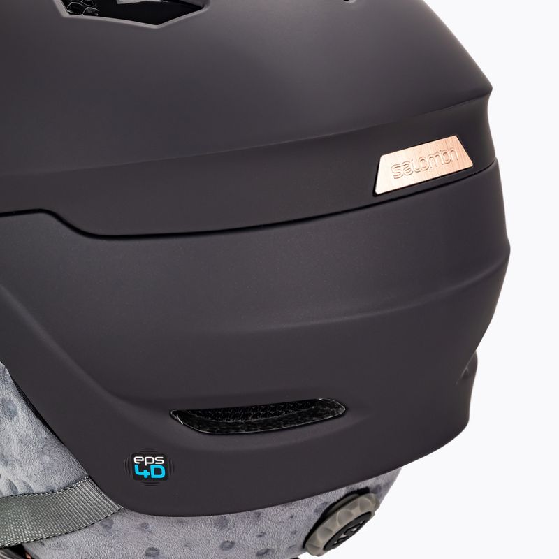 Kask narciarski Salomon Mirage black rose gold 6