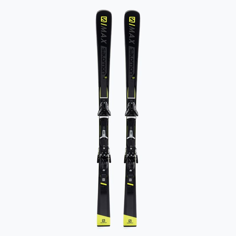Narty zjazdowe Salomon S/MAX 10 + wiązania E Z12 GW black/yellow